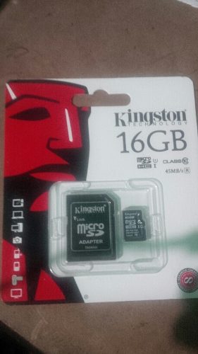 Memoria Micro Sd De 16 Gb Kington Clase 10