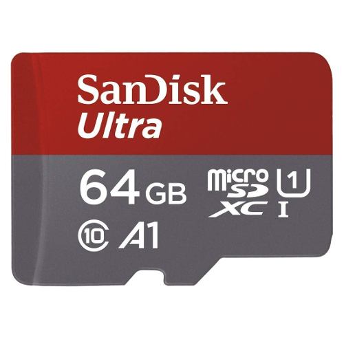 Memoria Microsd Sandisk 64gb 100mb/s Clase 10 Con Adaptador