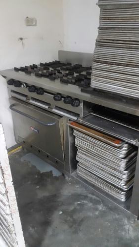 Cocina Industril Mstar 6 Hornillas Horno Plancha Rostizador