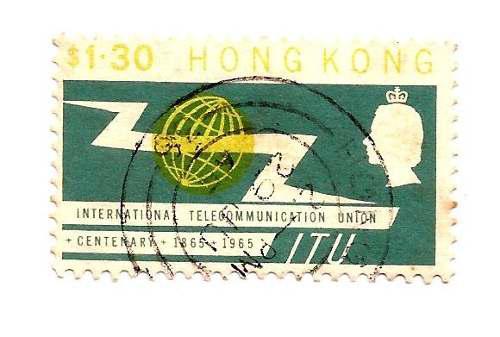 Estampilla De Hong Kong 1965 The 100th Anniversary I.t.u P