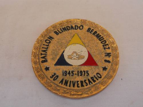 Medalla Batallón Blindado Bermudez 30 Aniversario 
