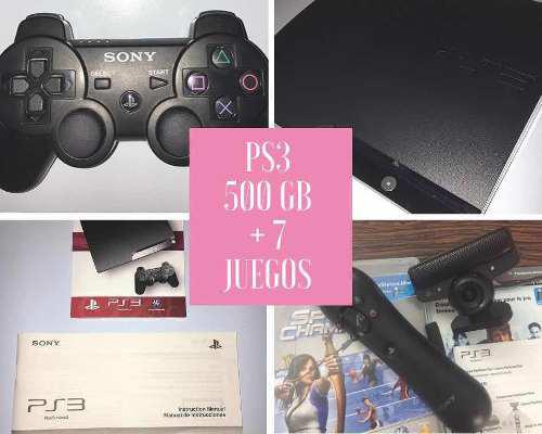 Ps3 500gb + 7 Juegos Playstation 3