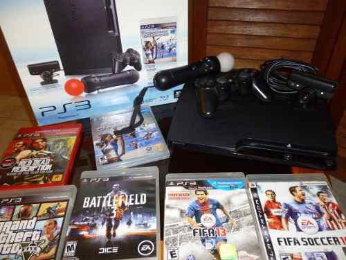 Ps3 Play Station 3 160gb Con Kit Move