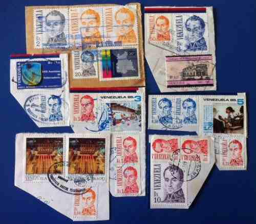 Venezuela-estampillas En Fragmento Segundo Centenario.