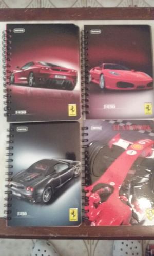 Cuadernos Ferrari De Espiral Con Relieve En El Dibujo