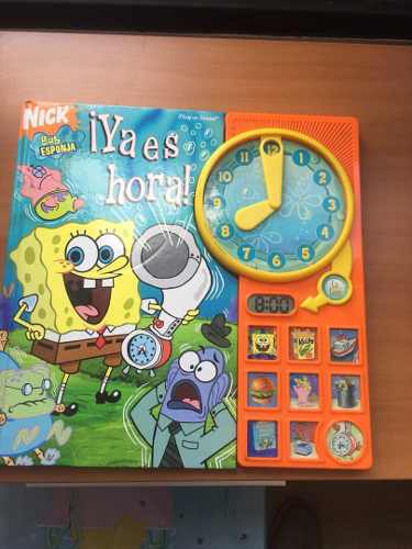 Libro Infantil Bob Esponja Da La Hora, Pelicula Y Obsequio