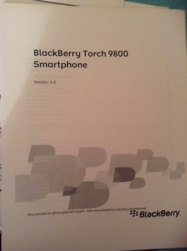 Manual Blackberry Torch  (impresiones Sin Encuadernar)