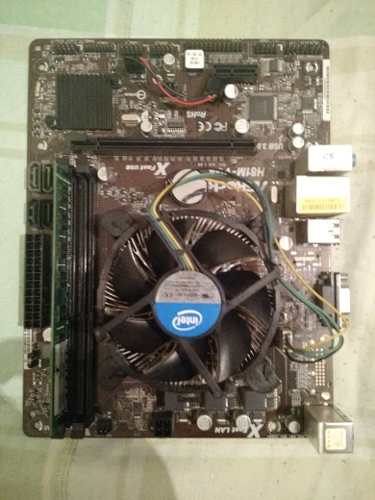 Combo Tarjeta Asrock H81m + Intel Ggb Ram Ddr3