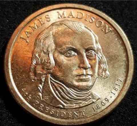 Monedas De Coleccion Presidentes George Washinton Y James M