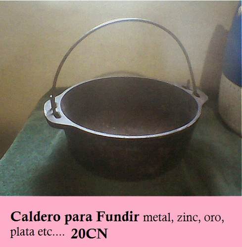 Caldero Para Fundir Metal. Oro, Plata, Zinc