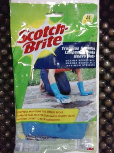 Guantes De Goma Para Limpieza Doméstico Scotch Brite 3m