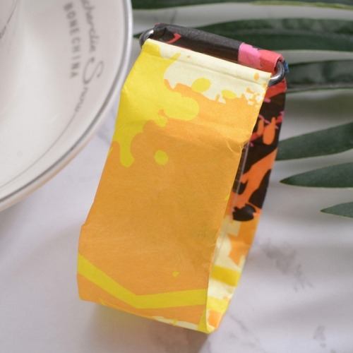 Reloj Yellow Pattern Creative Fashion Waterproof Paper 0xtb