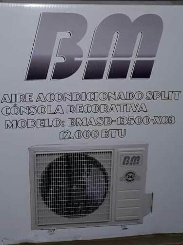 Aire Acondicionado Split Bm  Btu. Consola Decorativa.