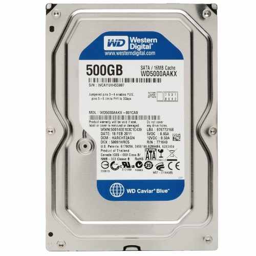 Disco Duro Western Digital 500gb Blue 3h/ Uso