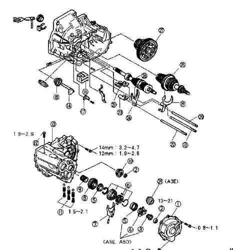 Manual De Taller Caja A4af3 Kia Rio Hyundai Accent Elantra
