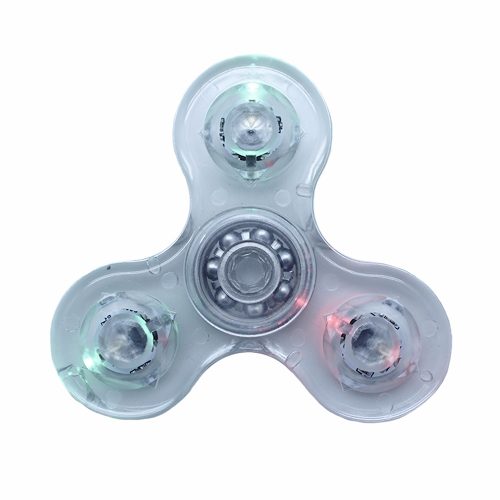 Fidget Spinner Led Transparente Anti Estress Mayor Y Detal