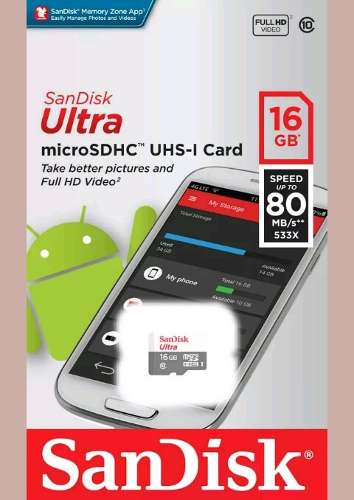 Memoria Micro Sd Sandisk Ultra 16 Gb
