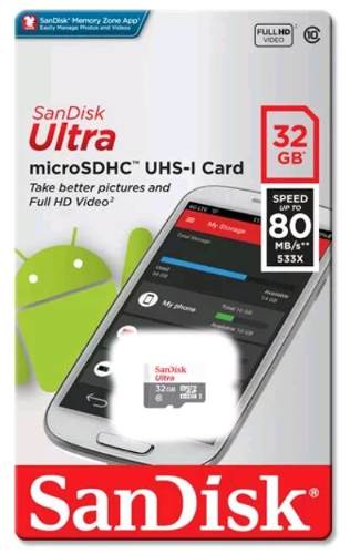 Memoria Micro Sd Sandisk Ultra 32 Gb