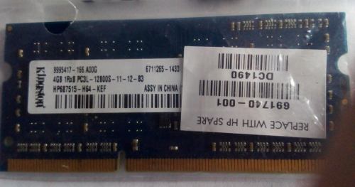 Memoria Ram 4gb-ddr3-marca Kingston-laptop. F039wm