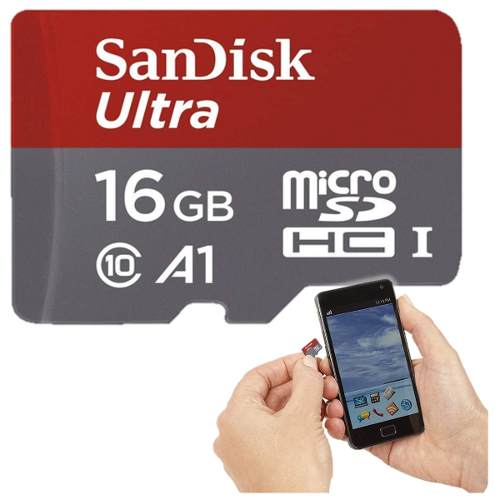 Memoria Sandisk Micro Sd 16gb Clase 10 O R I G I N A L 98mb