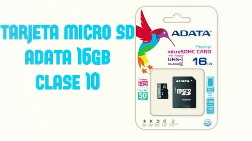 Memorias Sd Adata De 16gb Clase 10 Originales Selladas