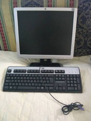 Monitor Hp Modelo L Pulgada Con Su Teclado Hp