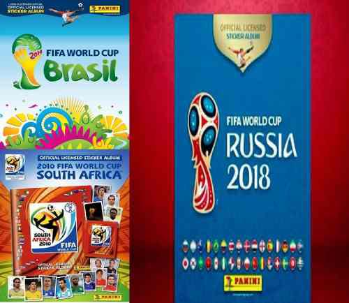 lbum Panini Mundial Rusia 2018 + 2014+ 2010 Digital Lleno