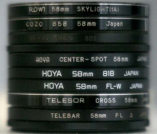 Filtro Fotografia 58mm Rowi, Cozo, Hoya, Telesor Y Telesar