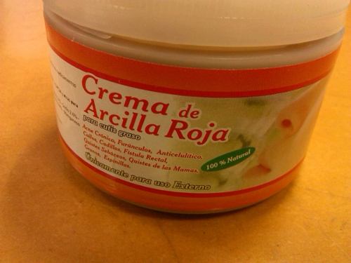 Arcilla Roja En Crema Mascarilla De Arcilla