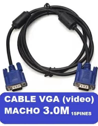 Cable Monitor Vga Macho Macho 3mts