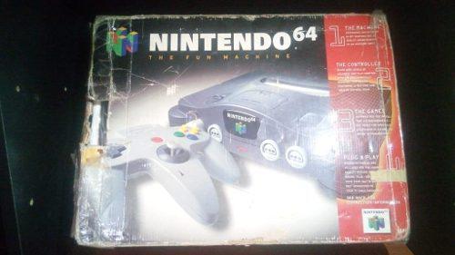 Nintendo 64 Con Su Caja, Y Un Control **leer Descripcion**