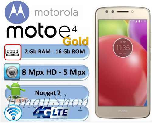 Moto E4 Gold 16gb 2gb Ram Android 7 Cam 8mpx Chacao En 100
