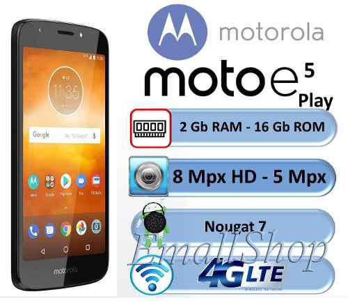 Moto E5 Play 16gb 2gb Ram Android 8 Cam 8mpx 4g Digitel 110
