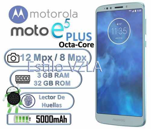 Moto E5 Plus 3gb Ram 32gb Octa-core Cam 12mpx + 8mpx 5000mah