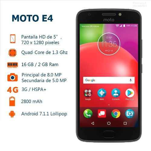Motorola Moto E4, Con Sensor De Huella