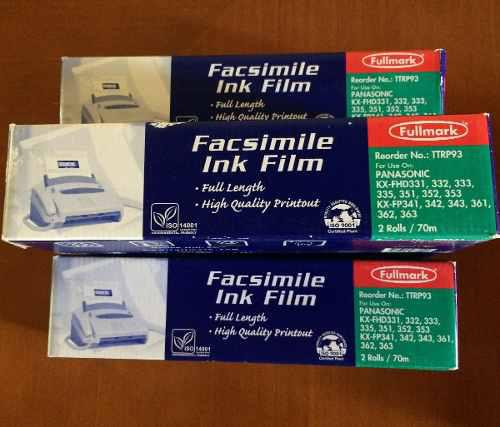 Pelicula Fax Panasonic Fullmark Ttrp93 Paqx3 Stefalcon