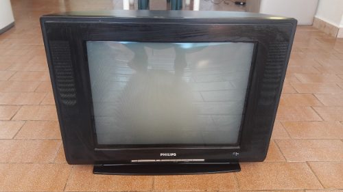 Remato Tv 21 Pulg Phillips Color Negro Para Reparar