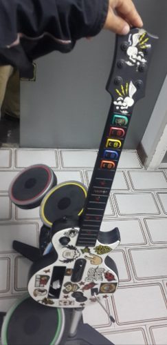 Batería Y Guitarra, Rock Band 2 Para Wii