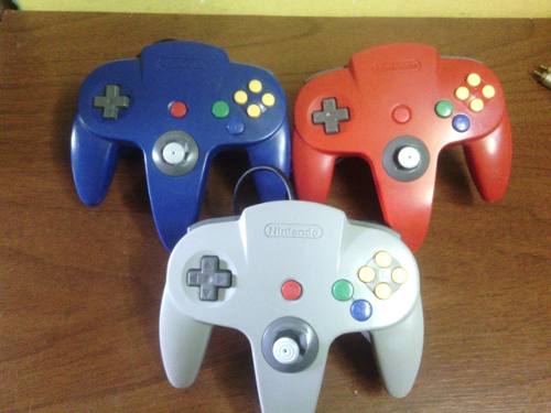 Control Original Nintendo 64 Red,blue,gray Palancas Como New