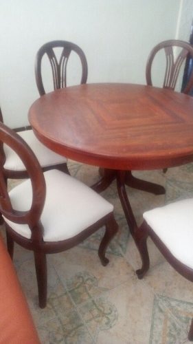 Juego De Comedor Elegante De Madera Nuevo