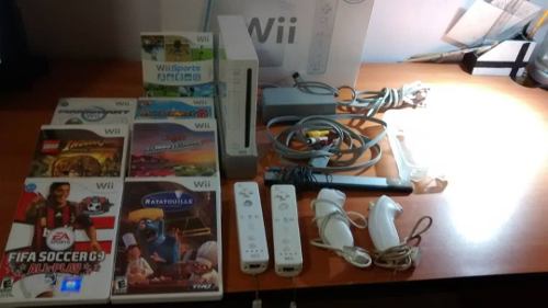 Nintendo Wii Original Usado Con Accesesorios Y Juegos