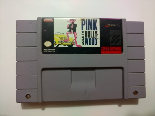 Pink Goes To Hollywood Juego De Super Nintendo Snes
