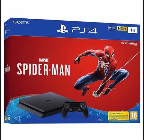 Play Station 4 Slim 1tb Spiderman Edition