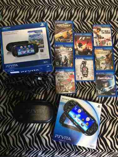 Psvita + Caja + 4gb + 8 Juegos Originales!