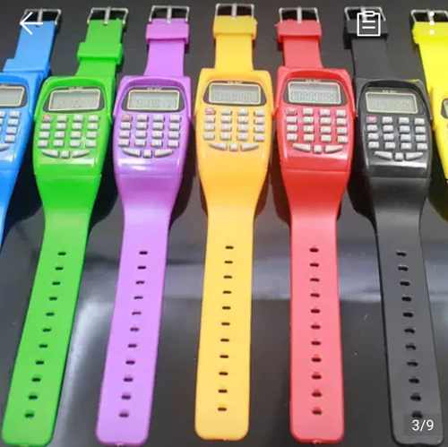 Reloj De Colores Tipo Calculadora Para Niños