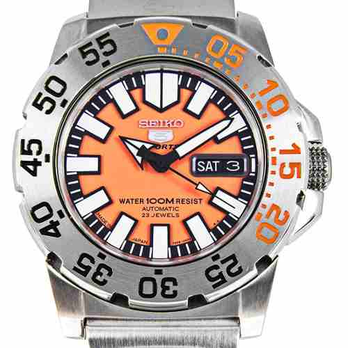 Reloj Seiko Diver Baby Monster Orange Snzf49 Submarinismo