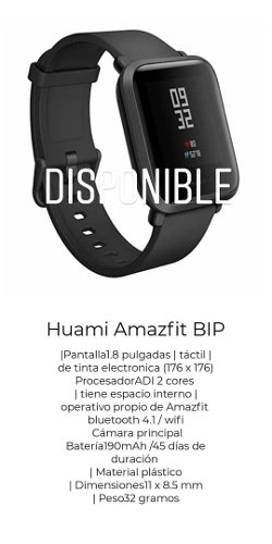Reloj Xiaomi Huami Amazfit Bip