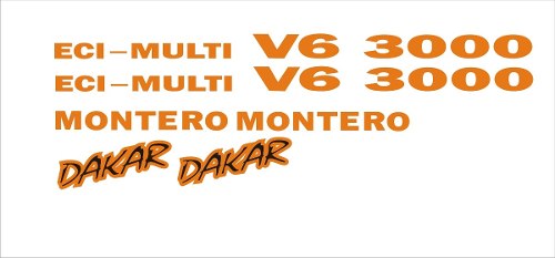 Calcomanias Montero Dakar