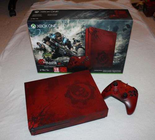 Xbox One S Versión Gow4 (color Rojo) De 2tb