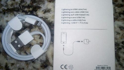 Cable Usb Iphone 5, 6, 7 Ligthning 1 Metro